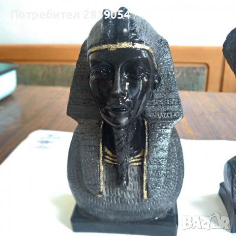 Красиви колекционерски бюстове на Нефертити и Тутанкамон цена 40лв, снимка 3 - Други ценни предмети - 40130701