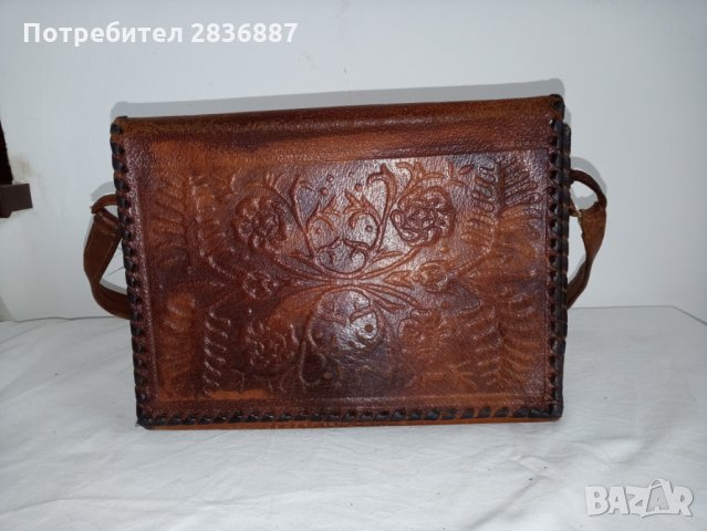 Дамска чанта от естествена кожа, снимка 7 - Чанти - 31698224