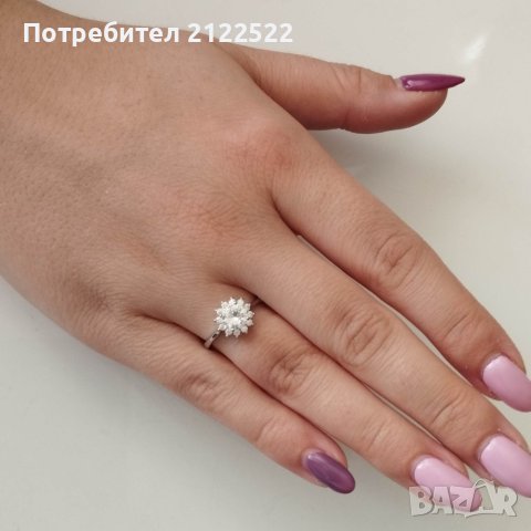 Нежни дамски пръстени с камък, снимка 4 - Пръстени - 40360536