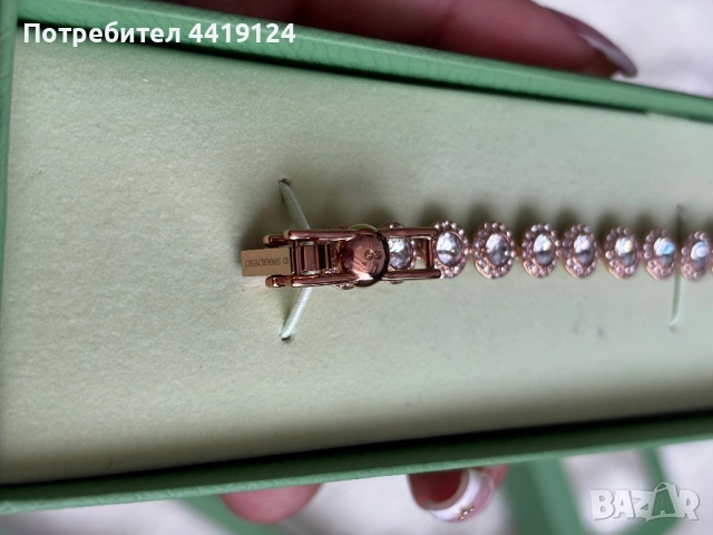  Гривна Swarovski Una Angelic Rose Gold Bracelet, снимка 3 - Гривни - 54202248