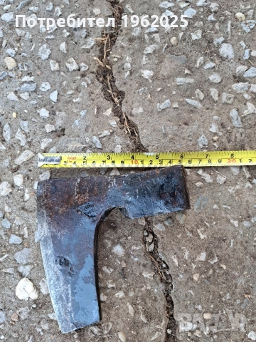Стара българска кована брадва, снимка 4 - Антикварни и старинни предмети - 51738534