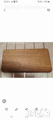 Кухненска дъбова дъска за рязане.Размер 31×17×2 см.Цена-15 лв., снимка 3 - Аксесоари за кухня - 50306211