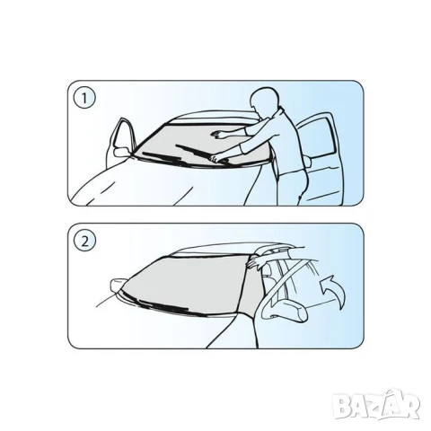 Черен сенник Kegel за автомобили размер M, снимка 3 - Аксесоари и консумативи - 51098402