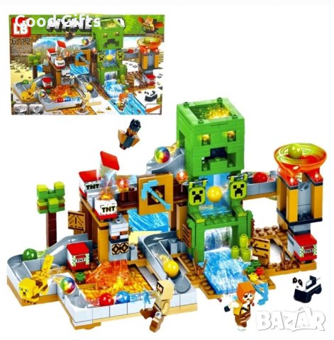 Конструктор MY WORLD Мина Creeper, с LED подсветка, 451 бр

