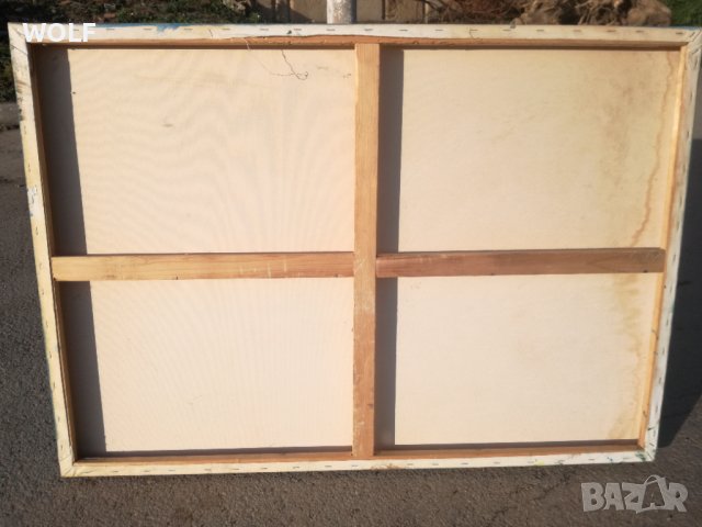 Art Deco Масло бои платно 100-70см авторска от германия, снимка 6 - Картини - 36696272