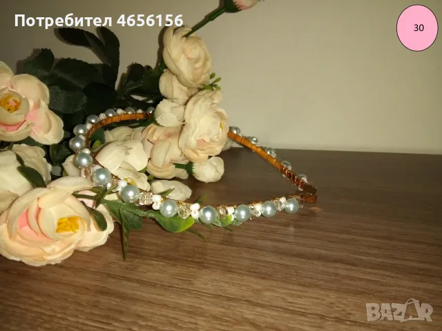 Диадеми с перли и кристали 4 €, снимка 9 - Аксесоари за коса - 56543736