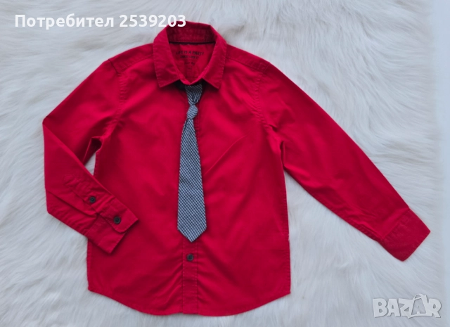 Детска риза с вратовръзка 4-5 години , снимка 5 - Детски ризи - 52470896