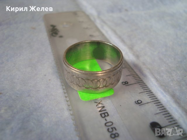 СТИЛНО ОРНАМЕНТИРАН РЕТРО АРТ СРЕБЪРЕН ПРЪСТЕН СРЕБРО 925 Тип ХАЛКА 32372, снимка 7 - Пръстени - 38362064