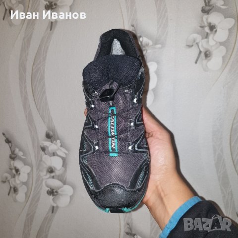 водоустойчиви туристически  обувки/ маратонки  Salomon Gore-Tex  номер 37,5-38, снимка 3 - Други - 42770103