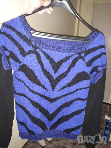 Дамска плетена блуза или елек, снимка 4 - Блузи с дълъг ръкав и пуловери - 30210358