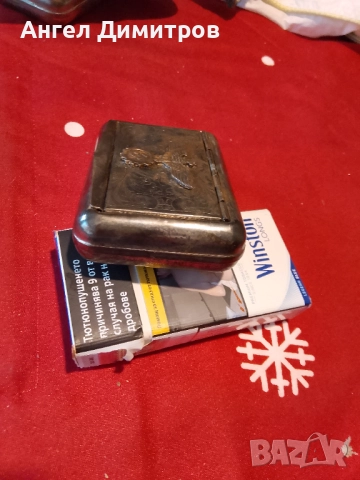 Трети райх страхотна метална табакера кутия , снимка 2 - Антикварни и старинни предмети - 52445016