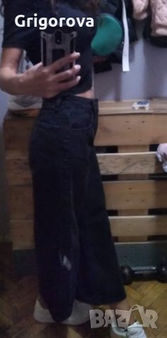 Черни дънки,висока талия ,чарлстон, Bershka