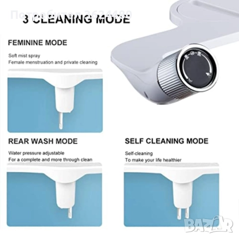 Биде с Регулиране на Налягането - Ново, снимка 6 - Бойлери - 52428762