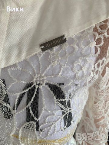 Alessa Алеса бяло яке от дантела, снимка 3 - Якета - 40816707