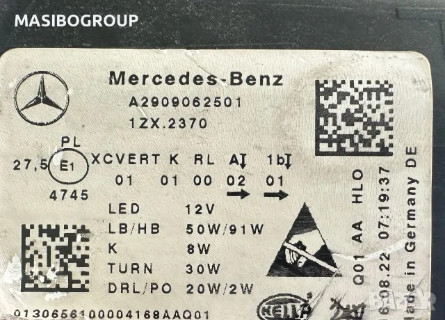 Фар ляв фарове за Мерцедес Mercedes-Benz AMG GT X290 W290, снимка 9 - Части - 50036312