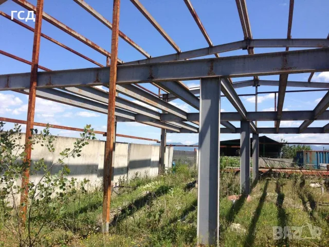 Метална конструкция тип Ригел 420кв. хале,склад,навес,, снимка 10 - Тенекеджийски услуги - 55931561