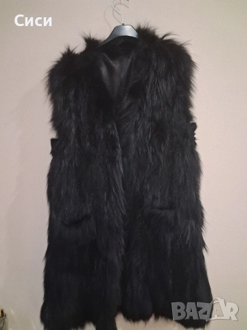 Дамски дълъг елек ест косъм