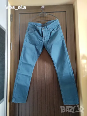 синьо-зелени мъжки дънки DENIM, снимка 1