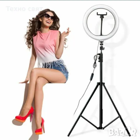 LED Селфи ринг лампа 18 инча 46см. за снимки и видео ТикТок, снимка 4 - Други - 47708423