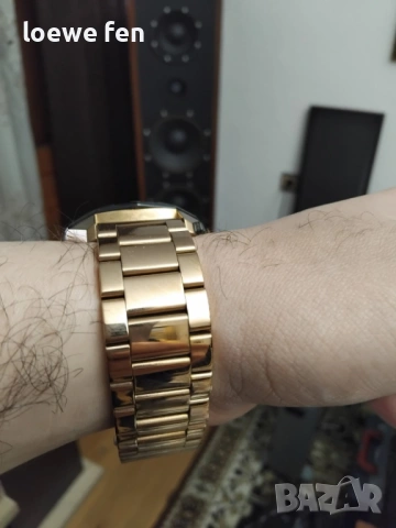 Esprit Rose Gold - rolex breitling style - неръждаема стомана с покритие розово злато !, снимка 10 - Мъжки - 53049278