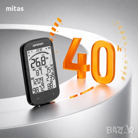 GPS вело компютър IGPSPORT BSC-100 MAX, Дисплей: 3.0", до 40 часа работа, Тегло: 68 г, снимка 6 - Аксесоари за велосипеди - 54160504