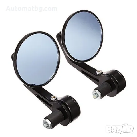 Огледала за мотор Automat, Монтаж с болт, Черен, снимка 4 - Аксесоари и консумативи - 49483812