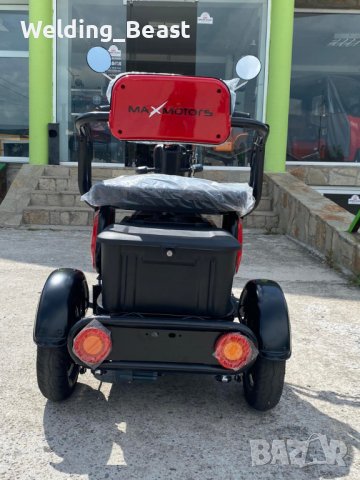 Електрическа триместна триколка X1 1800W/48V/20Ah Червена, снимка 6 - Мотоциклети и мототехника - 39294929