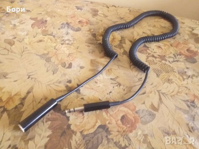 Кабел жак мъжко стерео към жак женско стерео