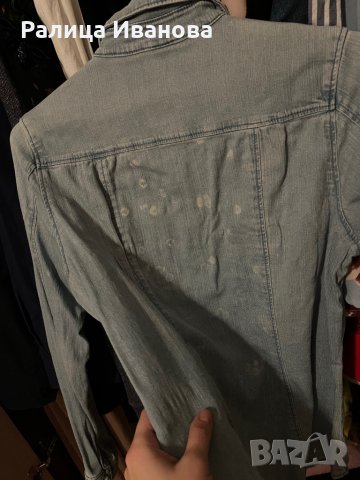 Дънкова риза h&m, снимка 3 - Ризи - 35552954