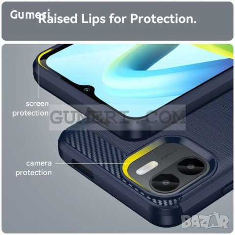 Xiaomi Redmi A2 Противоударен Силиконов Гръб - Карбон, снимка 7 - Калъфи, кейсове - 42648398