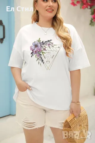 ⭐️#Дамски #тениски #памук
⭐️Цена 27.00лв.
⭐️Права кройка
⭐️Размери xs s m l xl xxl xxxl xxxxl xxxxxl, снимка 15 - Тениски - 49787848