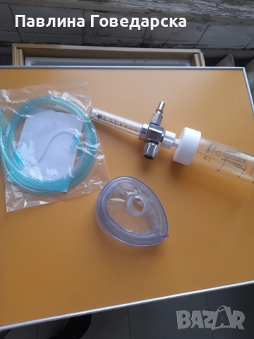 Продавам, апарат за подаване на кислород (домашне условия) до 5L на час + маска тип очила 