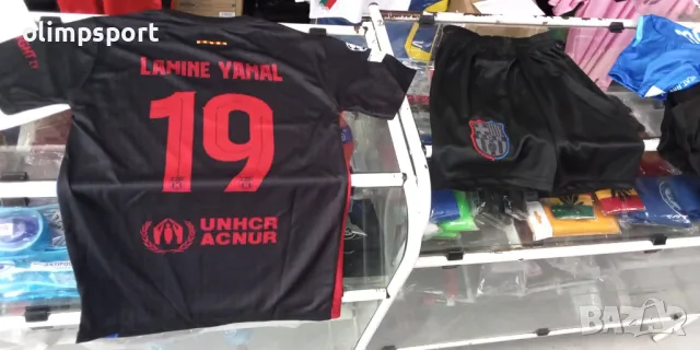 футболен екип Barcelona Ямал нов тениска и шорти за дете с ръст 104 - 158см, снимка 2 - Детски комплекти - 50429586