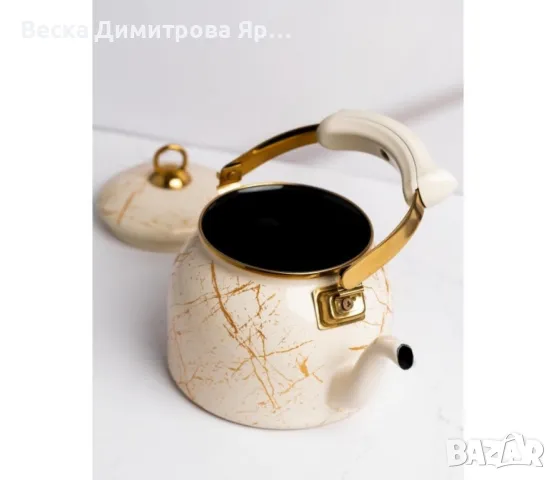 Чайник Goldmann, 2.5л., Емайл, Индукция, снимка 4 - Съдове за готвене - 48441330