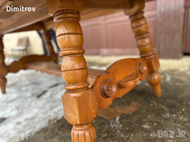 Разтегателна трапезна маса – класически стил, снимка 9 - Маси - 53959190