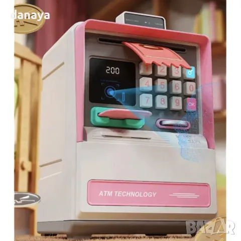5569 Детска касичка сейф с парола електронен банкомат, снимка 6 - Други - 48445353