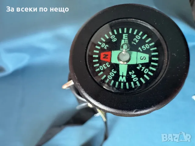 LED фенер с Zoom ефект, Ремък за носене, Компас, 5х3х30 см Прожектор, снимка 7 - Лед осветление - 49207964