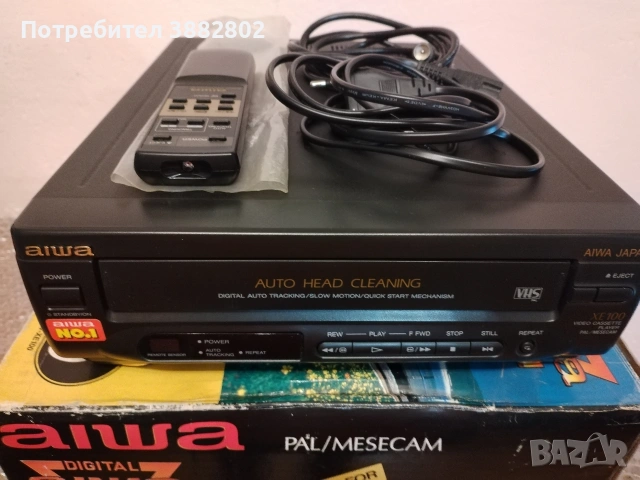 Продавам видео плейър Aiwa XE100, снимка 5 - Плейъри, домашно кино, прожектори - 54069789