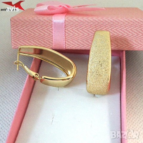  Обеци с 14К златно покритие 2141848, снимка 3 - Обеци - 53040560