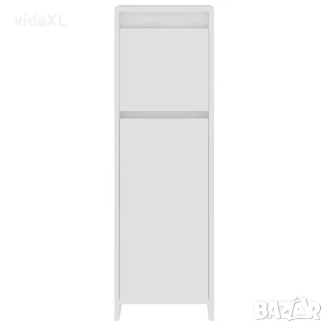vidaXL Шкаф за баня, бял, 30x30x95 см, инженерно дърво, снимка 7 - Шкафове - 56147862