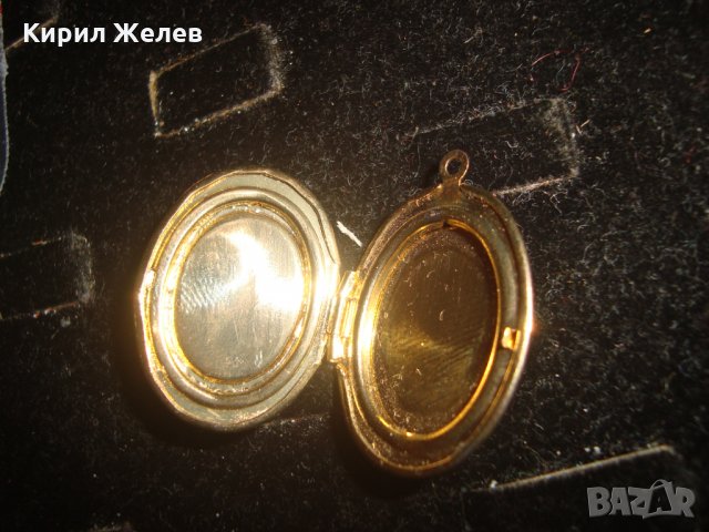 ПОЗЛАТЕН МЕДАЛЬОН РАМЧИЦА за СНИМКИ ЛЮБОВЕН АРТ ПЕНДАНТ РЕТРО СТИЛ ПОЗЛАТА 17457, снимка 7 - Колиета, медальони, синджири - 31416643