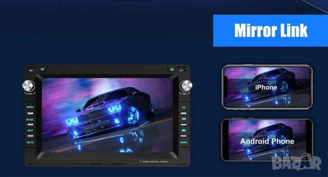 7” 2-DIN за VW-SEAT-Skoda с Android 15, 4/64GB 1997-2009 , снимка 14 - Аксесоари и консумативи - 53053503