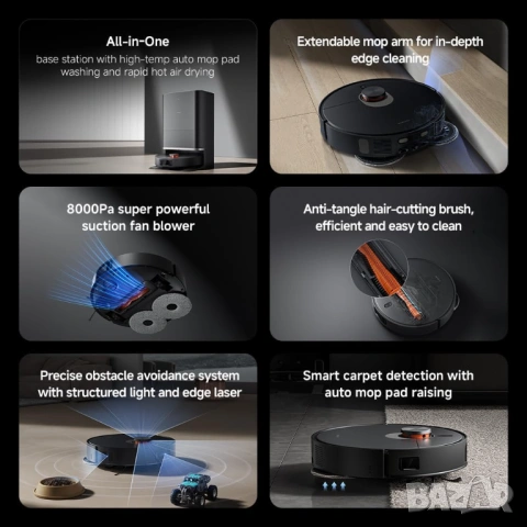 Прахосмукачка робот XIAOMI Robot Vacuum X20 Max, снимка 6 - Прахосмукачки - 54315093