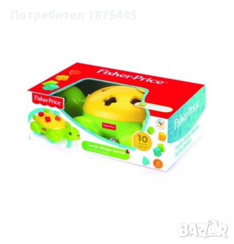 Fisher Price - Сортер Костенурка  за бебе (НОВО), снимка 3 - Образователни игри - 34096561