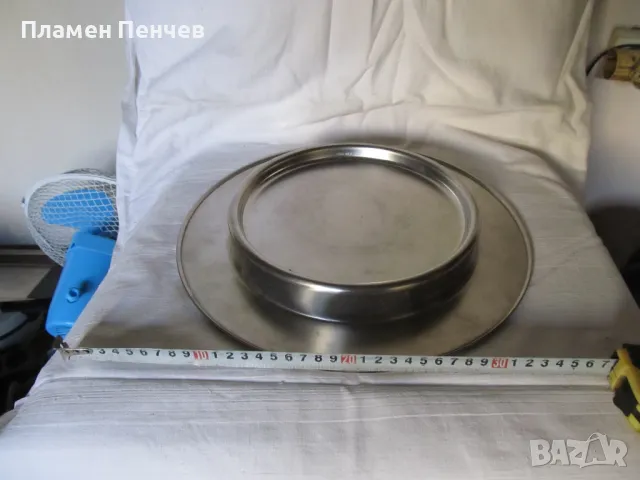 чиния за домашни любимци - хром, снимка 1