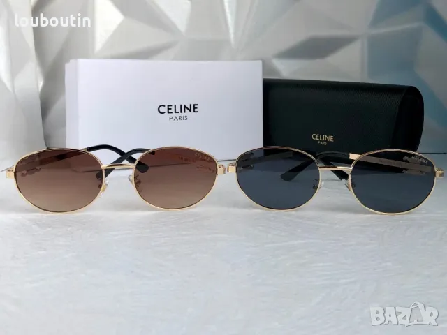 Celine 2024 дамски слънчеви очила елипса кръгли овални  два цвята , снимка 18 - Слънчеви и диоптрични очила - 47931570