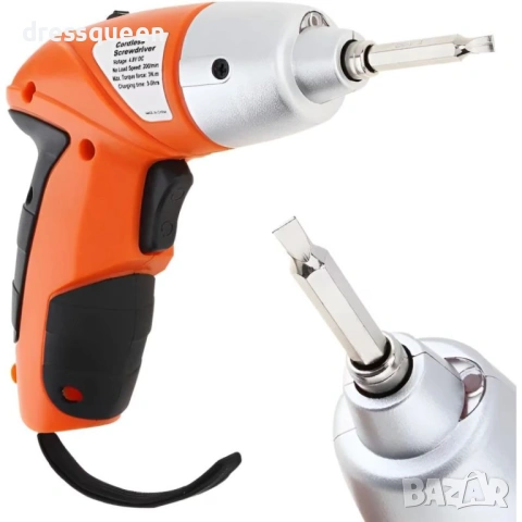 4929 Мини акумулаторен винтоверт с LED осветление и пълен комплект накрайници, снимка 8 - Винтоверти - 53906370