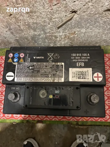 Акумулатор Варта/Varta EFB 60 ам/ч 640 А на VW оригинален с гаранция, снимка 4 - Аксесоари и консумативи - 48525209
