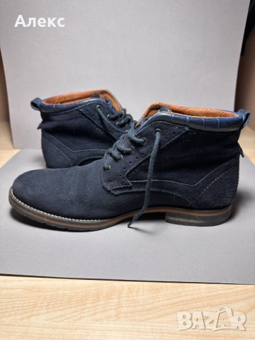Мъжки обувки естествена кожа – 28,5 см стелка, отлично състояние, снимка 5 - Мъжки боти - 53953247