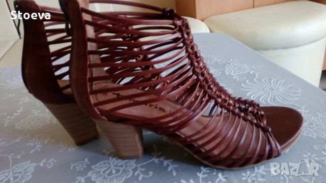 Дамски елегантни сандали №39- естествена кожа, снимка 1 - Сандали - 29438666